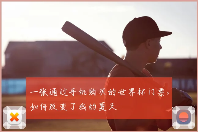 一张通过手机购买的世界杯门票，如何改变了我的夏天