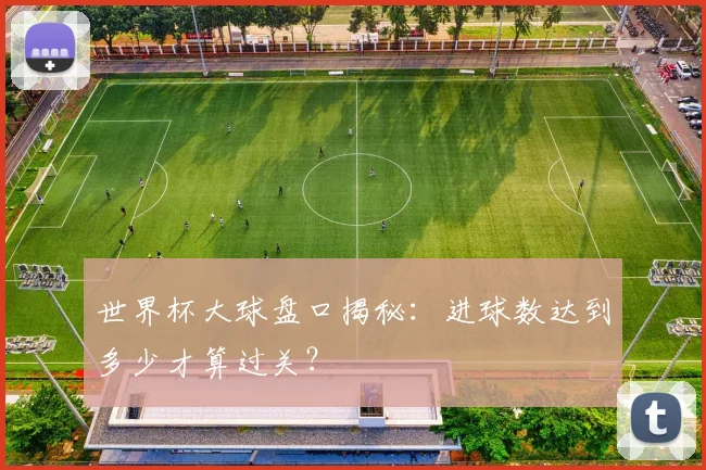 世界杯大球盘口揭秘:进球数达到多少才算过关?